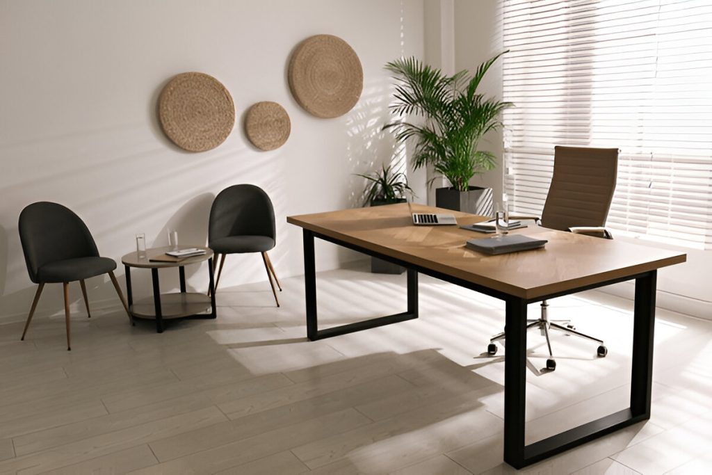 desk in office